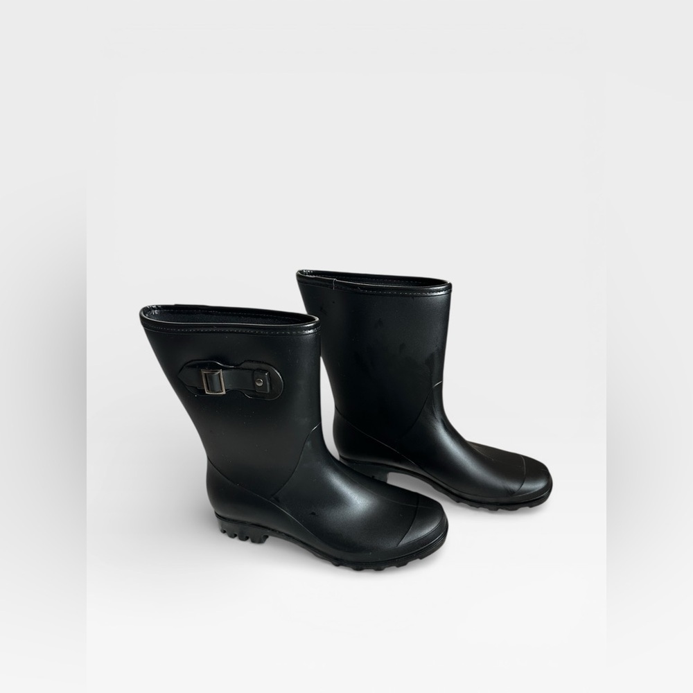 Evshine Women's Mid Calf Rain Boots Waterproof Garden Shoes - Picture 2 of 7